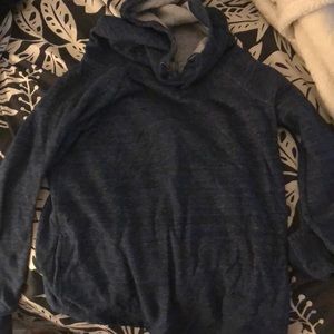 Navy blue hooded sweatshirt